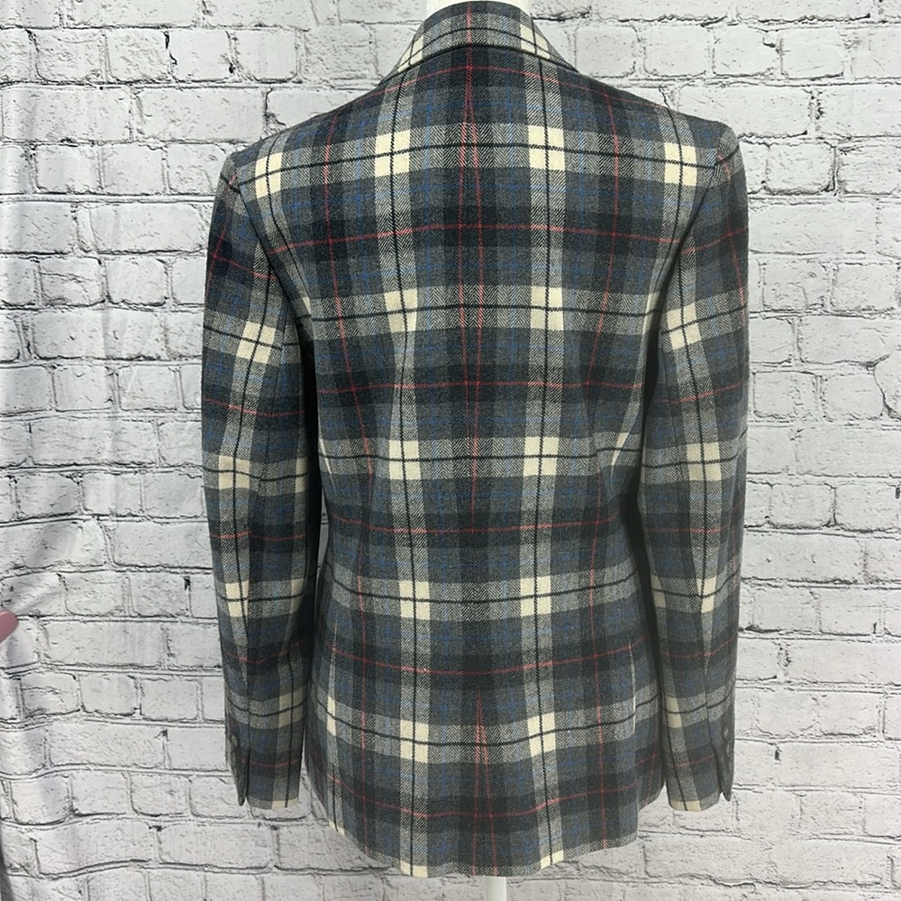 Pendleton Tweed Virgin Wool Single Button Fitted … - image 6